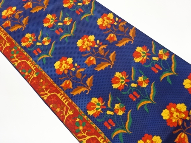 JAPANESE FUKURO OBI / WOVEN FLORAL PLANTS